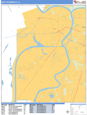 West Sacramento Digital Map Basic Style